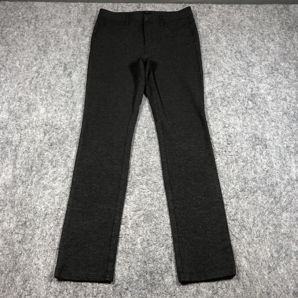 NYDJ Pants Womens 4 Gray Skinny Leg Ponte Stretch Dress Work Slim Trousers
